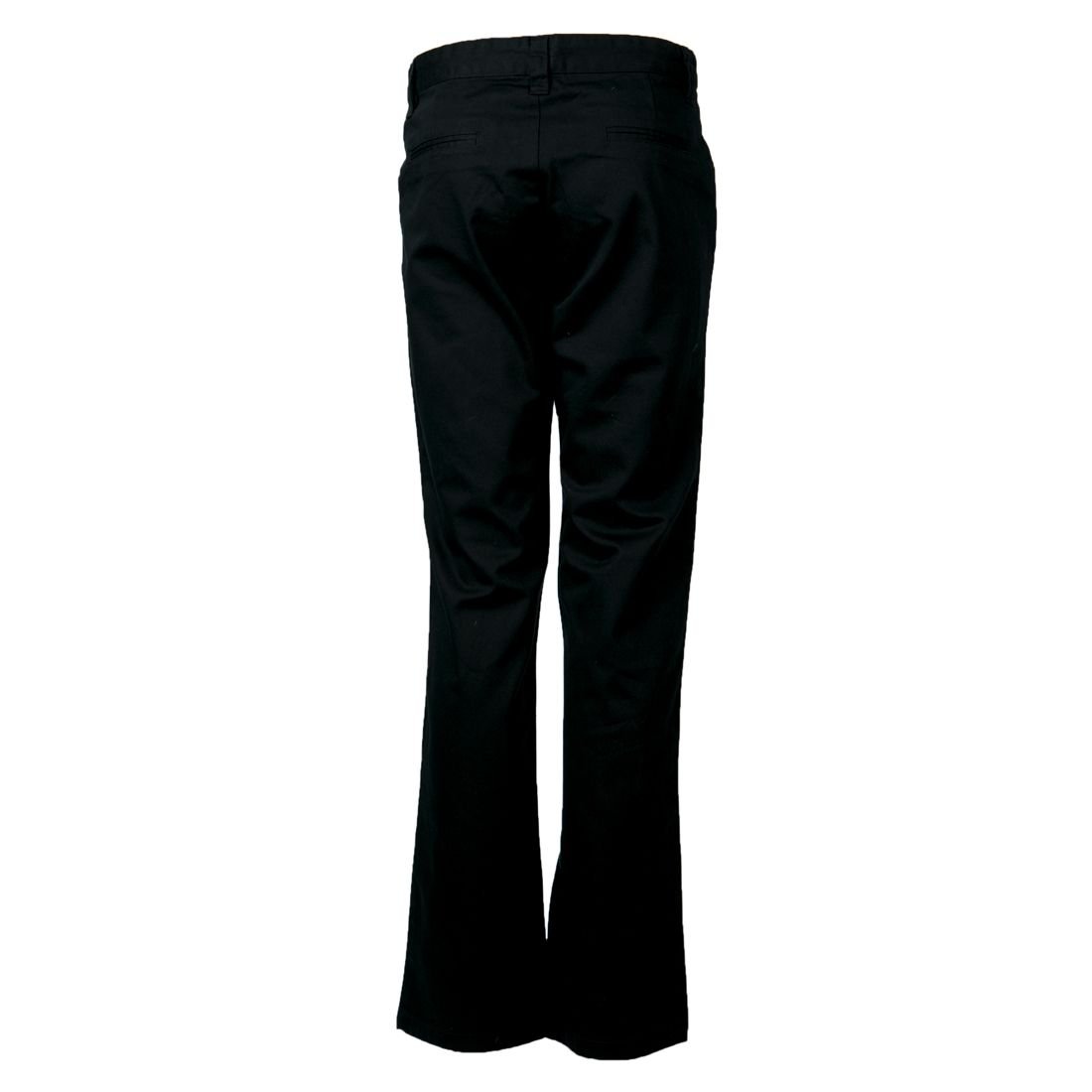 PANTALON GABARDINA CINTURON MUJER NEGRO